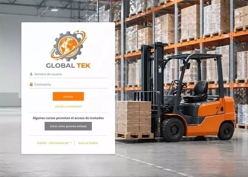 Campus online Global Tek Formación, donde se transmite conocimiento en prevención de riesgos laborales